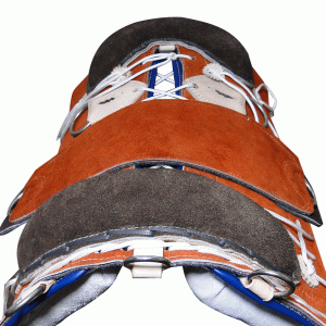 Arreio Charuto Peq. Raspa Amarrado. c/ Fita Completo. Arg. Inox - Imagem 3