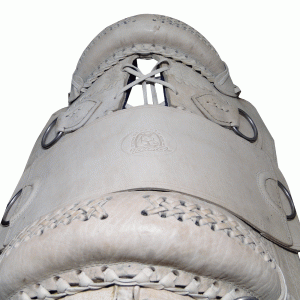 Arreio Charuto Paulista Suador Raspa C. Bordada Arg. Inox - Imagem 3