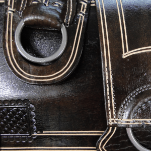 Arreio Pantaneiro Modelo São José Amarrado Pintado Suador Vaqueta Argola Inox - Imagem 4